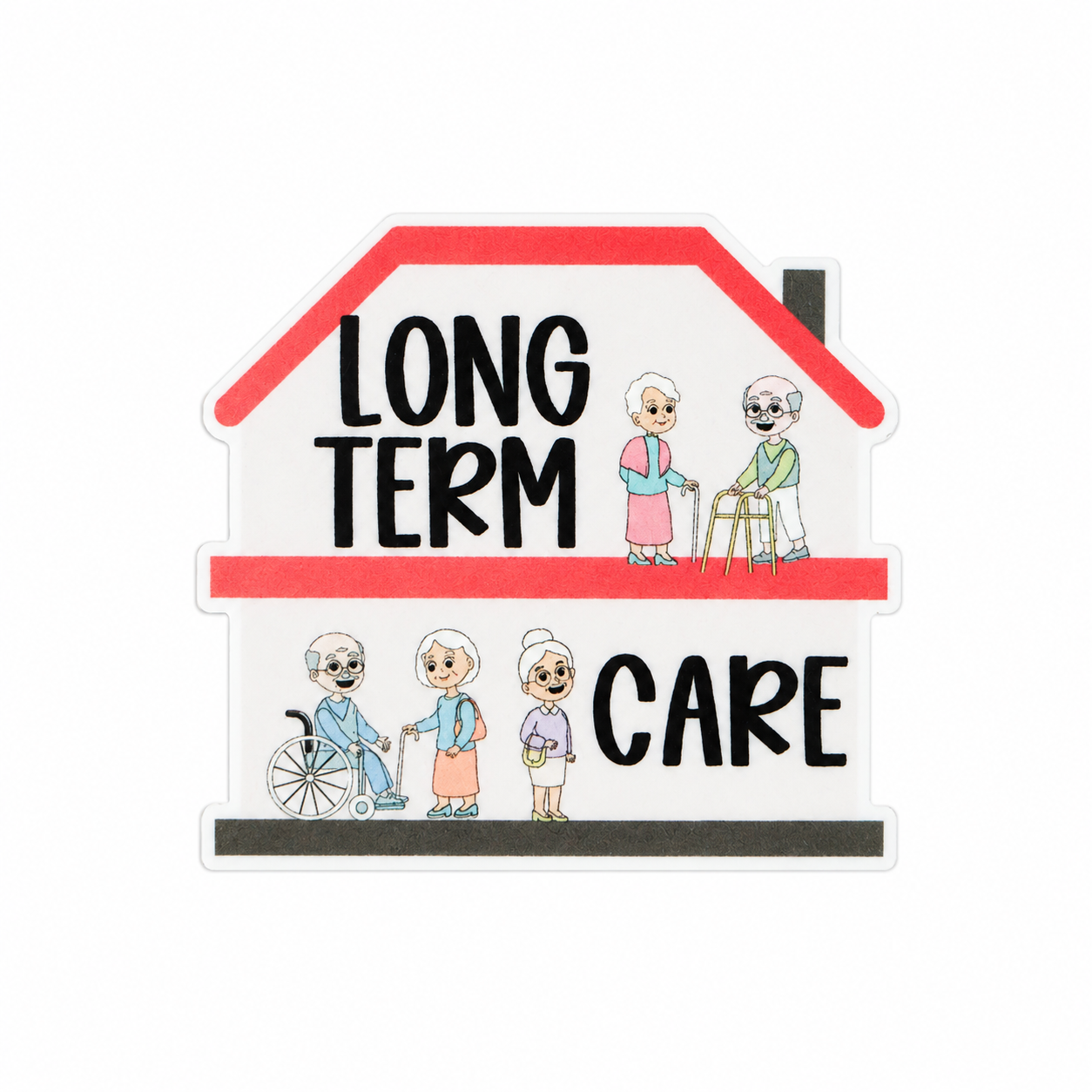 Long Term Care | Plastic Add-On - BadgeSmith