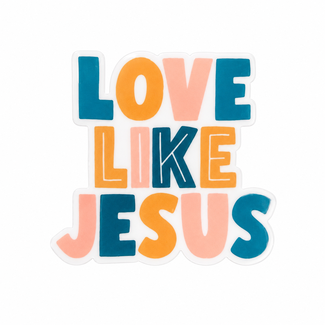 Love Like Jesus | Plastic Add-On - BadgeSmith