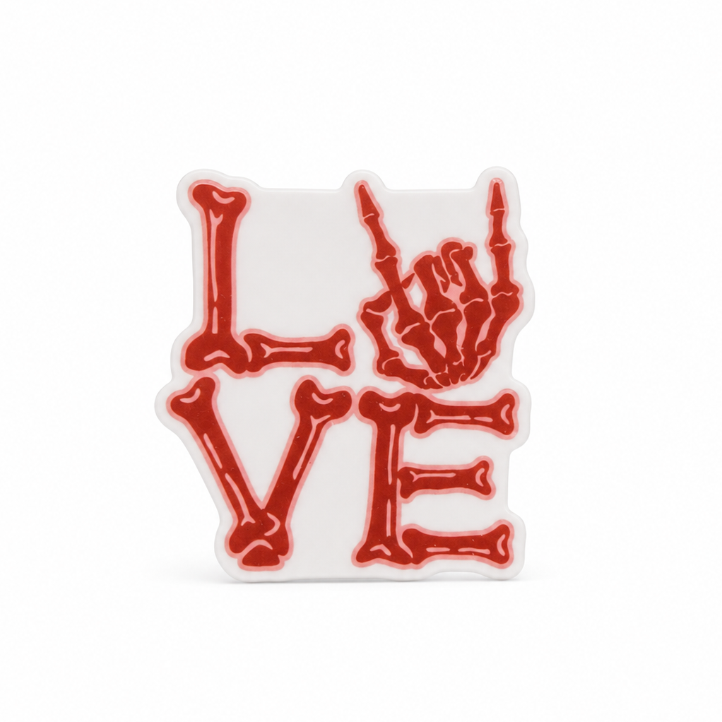 Skeleton Love | Plastic Add-On - BadgeSmith