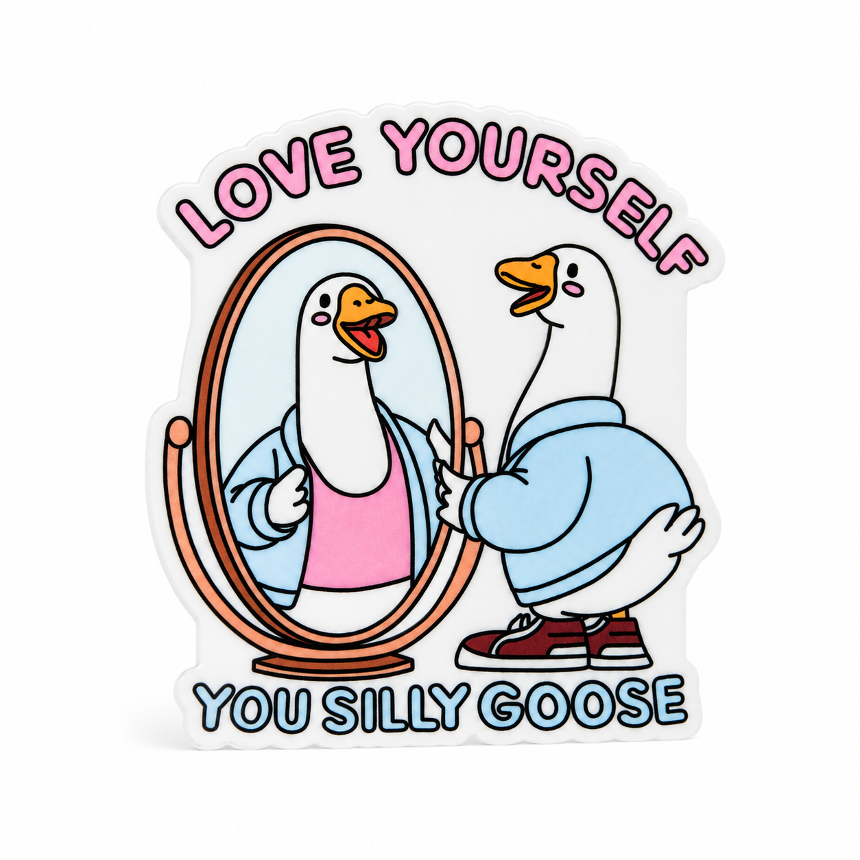 Love Yourself Silly Goose | Plastic Add-On - BadgeSmith