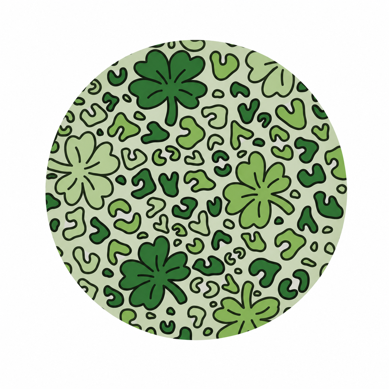 Lucky Leopard Pattern | Hard Board Add-On - BadgeSmith
