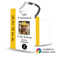 Load image into Gallery viewer, Management Staff Badge for Manufacturing and Industrial Custom - BadgeSmith
