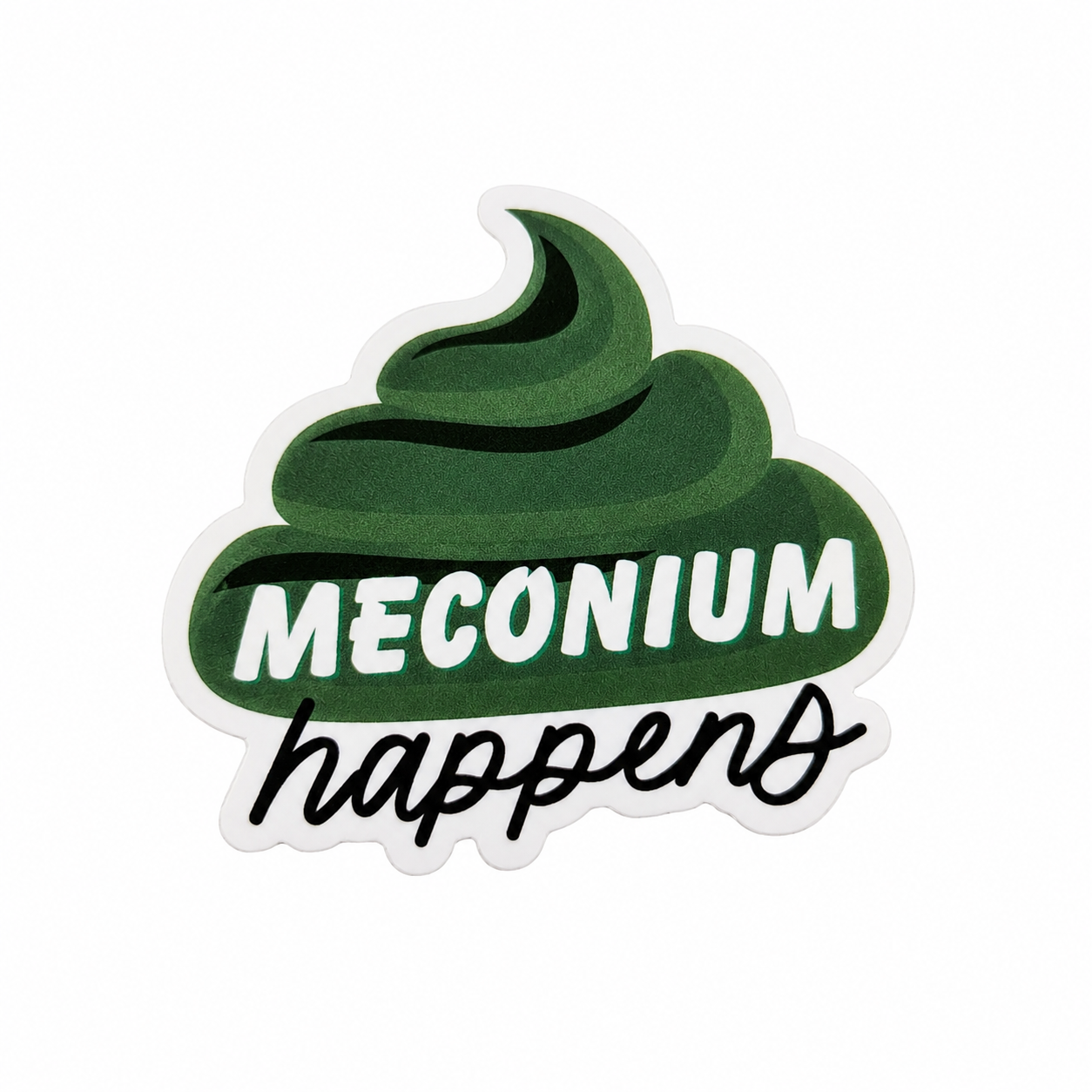 Meconium Happens | Plastic Add-On - BadgeSmith