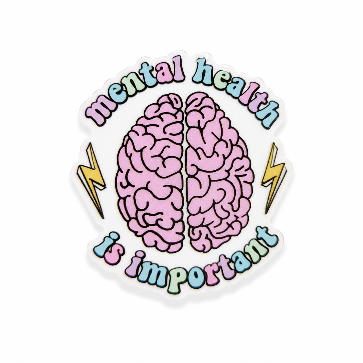 Mental Health is Important | Plastic Add-On - BadgeSmith