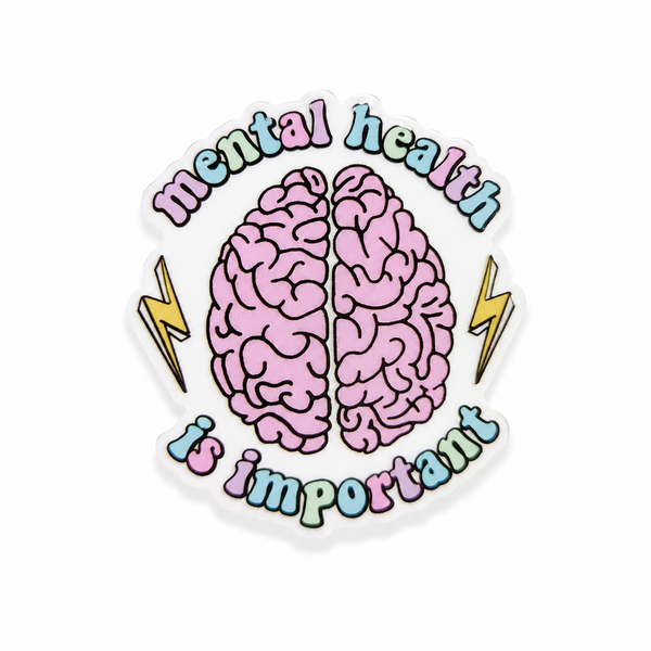 Mental Health is Important | Plastic Add-On - BadgeSmith