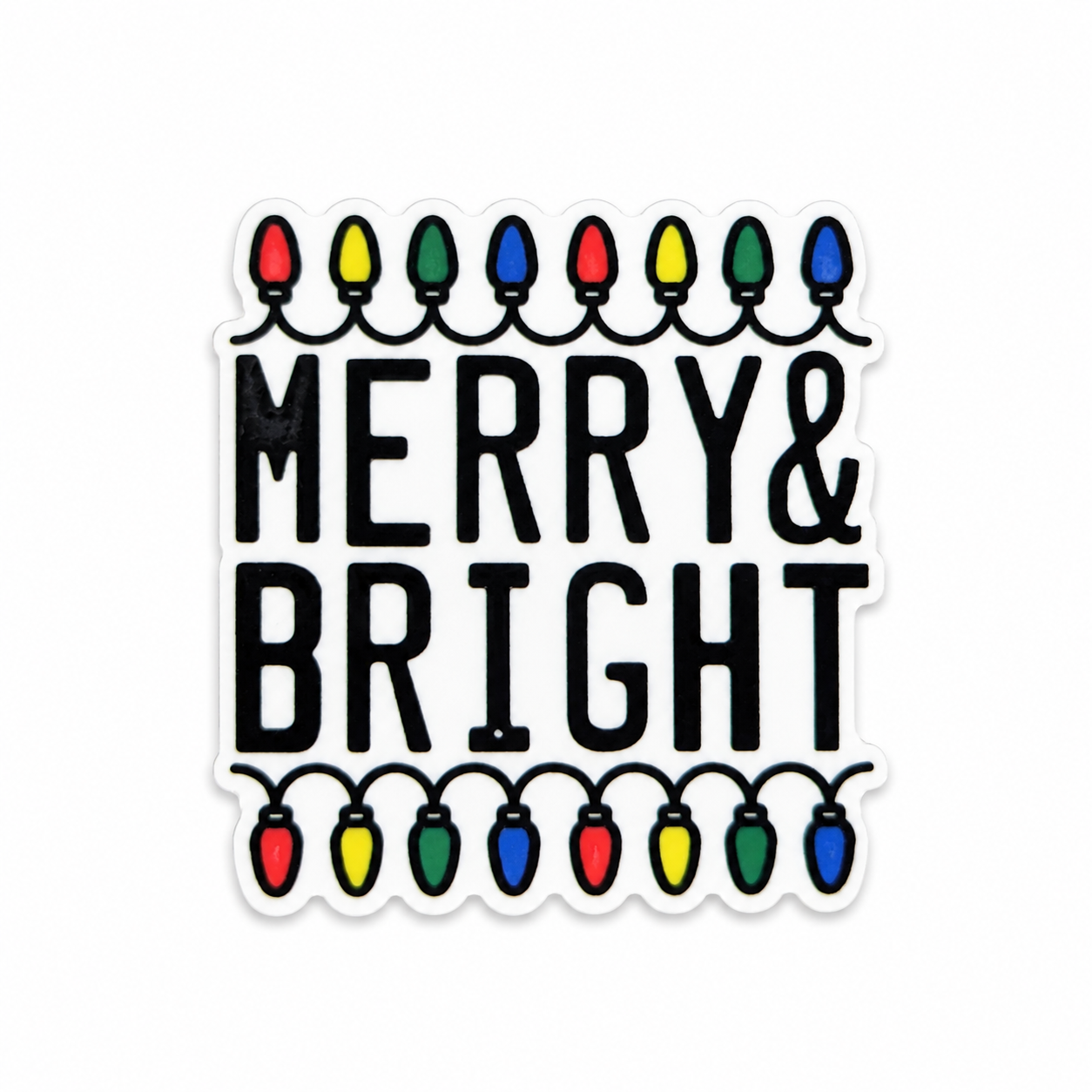 Merry and Bright | Plastic Add-On - BadgeSmith