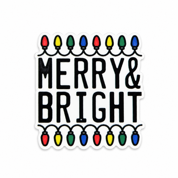Merry and Bright | Plastic Add-On - BadgeSmith