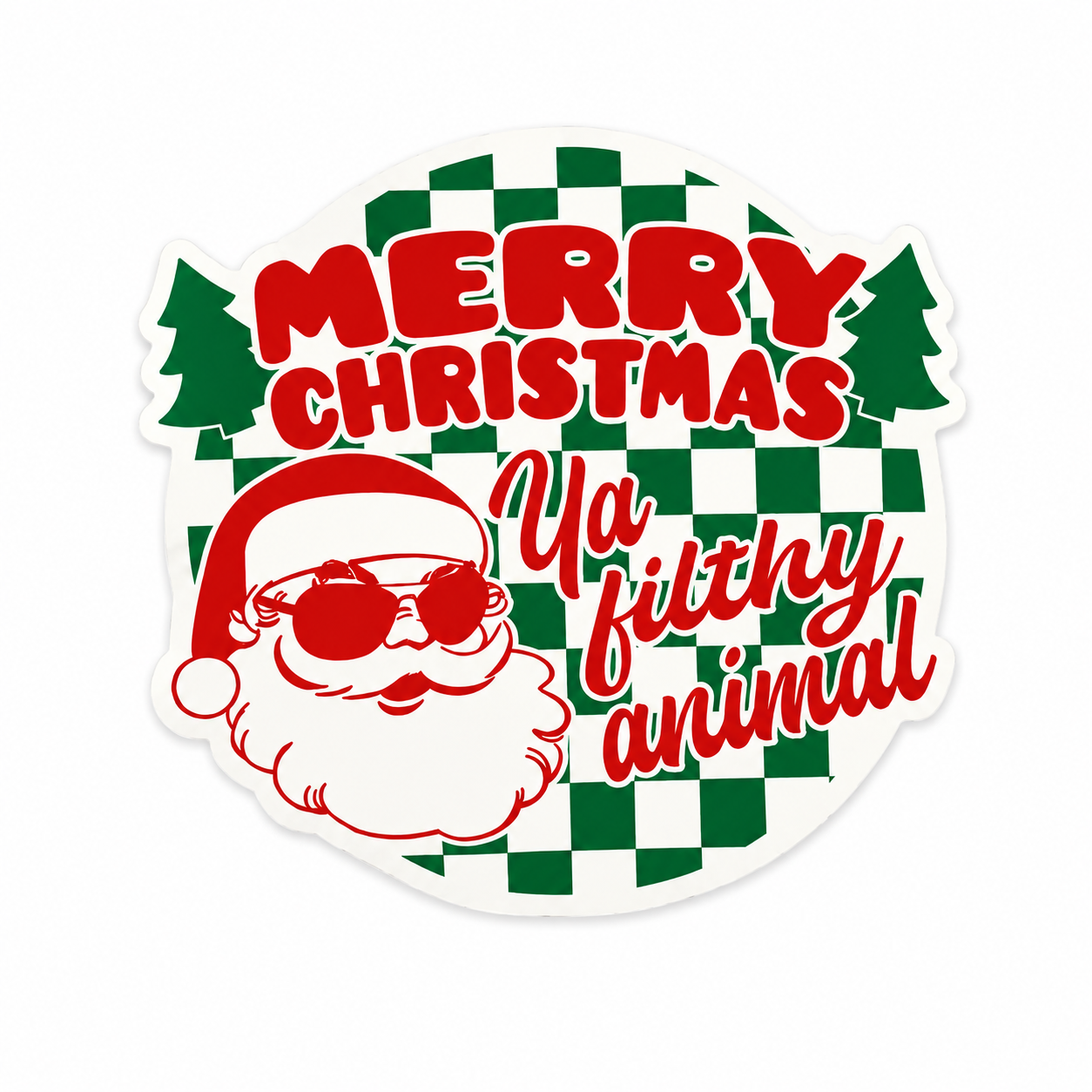 Merry Christmas Ya | Plastic Add-On - BadgeSmith