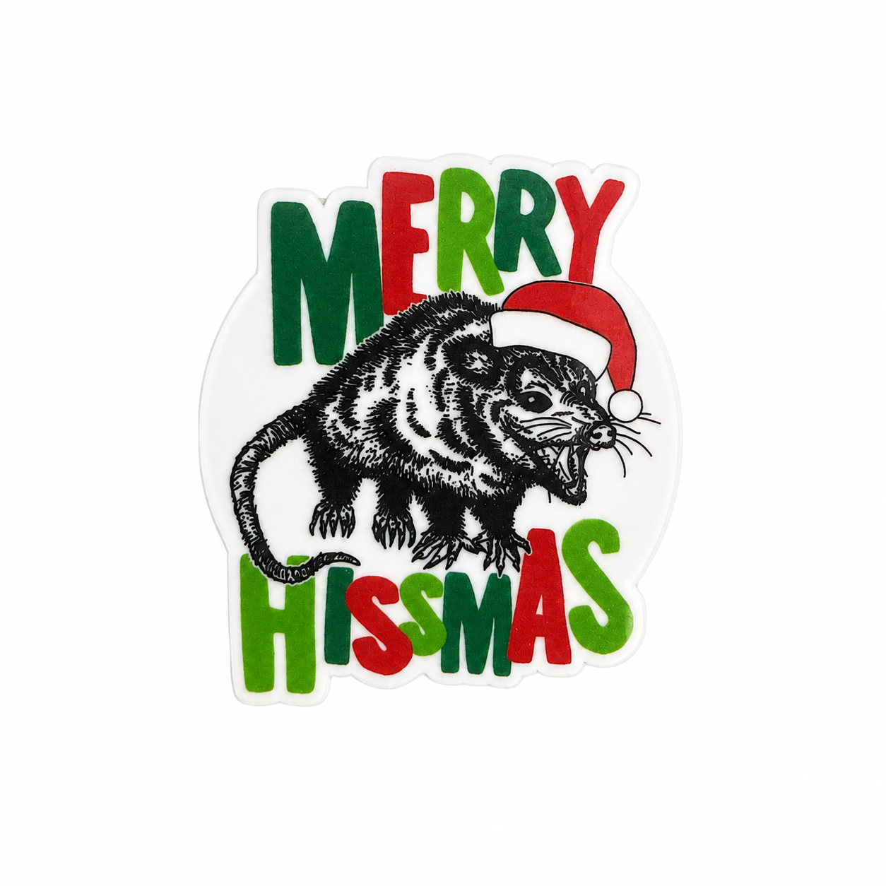 Merry Hissmass | Plastic Add-On - BadgeSmith