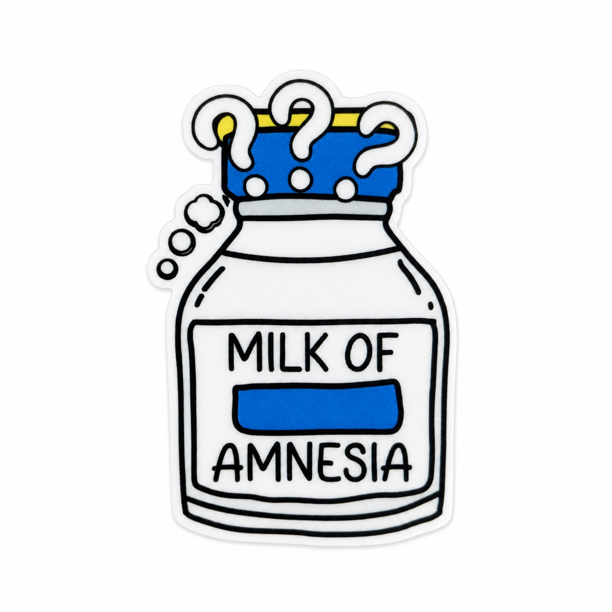 Milk of Amnesia | Plastic Add-On - BadgeSmith