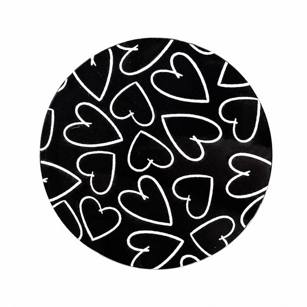 Minimalist Heart | Hard Board Add-On - BadgeSmith