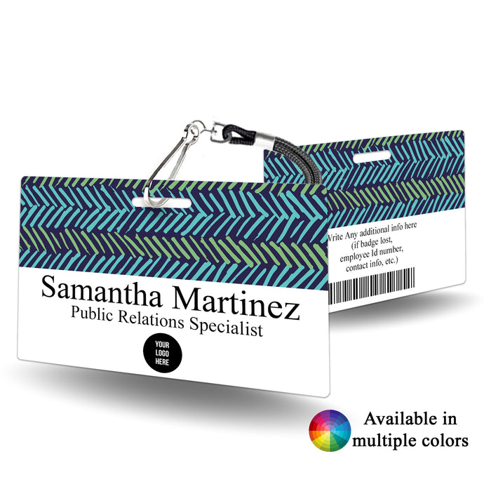 Modern and Abstract Staff ID - BadgeSmith