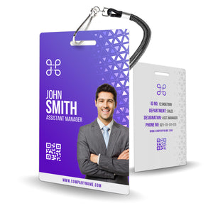 Modern Office Staff Badge - Customizable Design - BadgeSmith