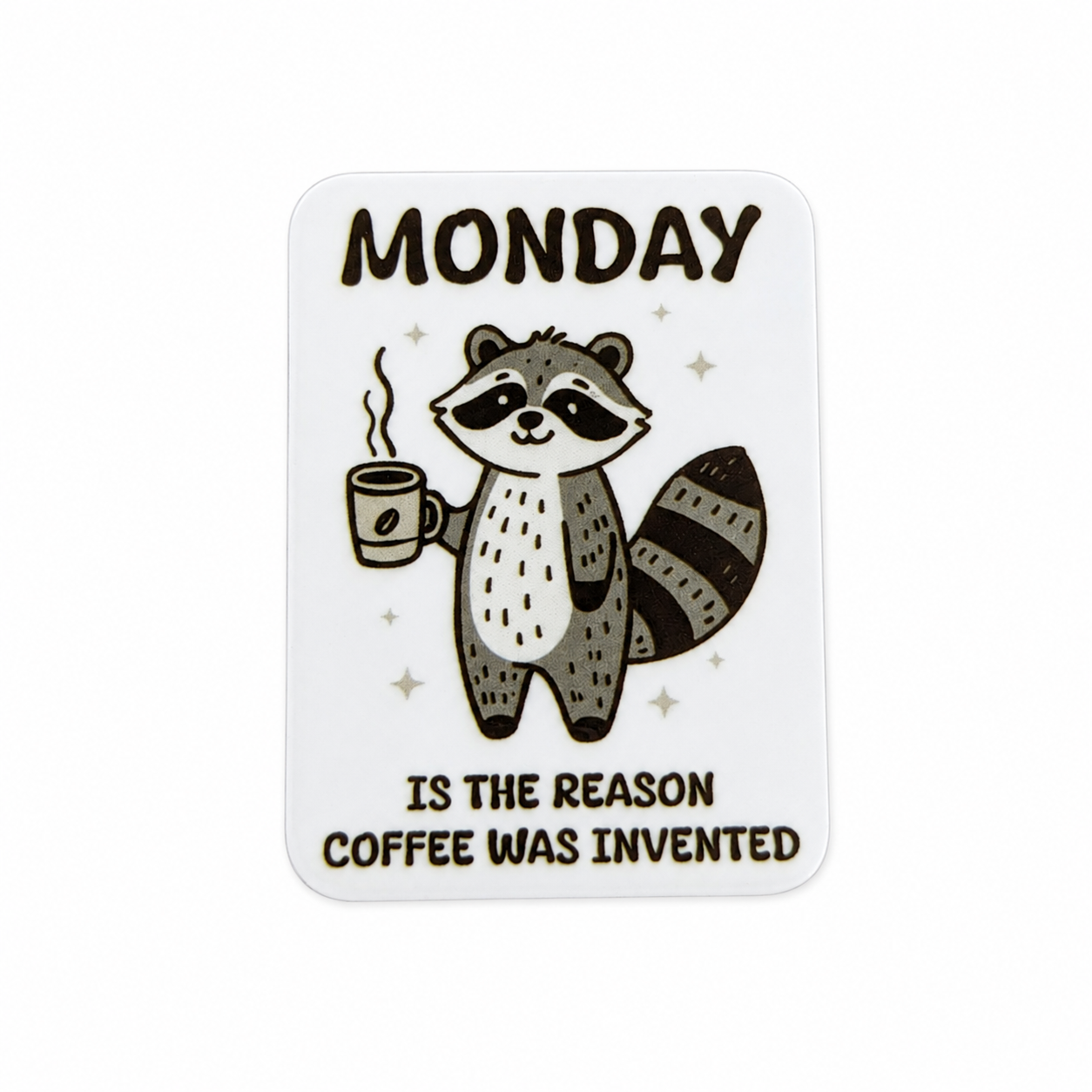 Monday Coffee | Plastic Add-On - BadgeSmith