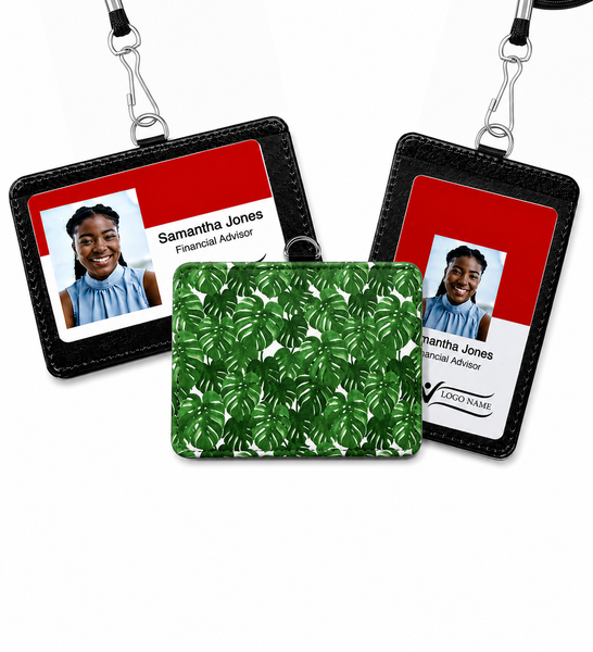 Monstera Plant ID Badge Holder - BadgeSmith