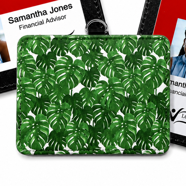 Monstera Plant ID Badge Holder
