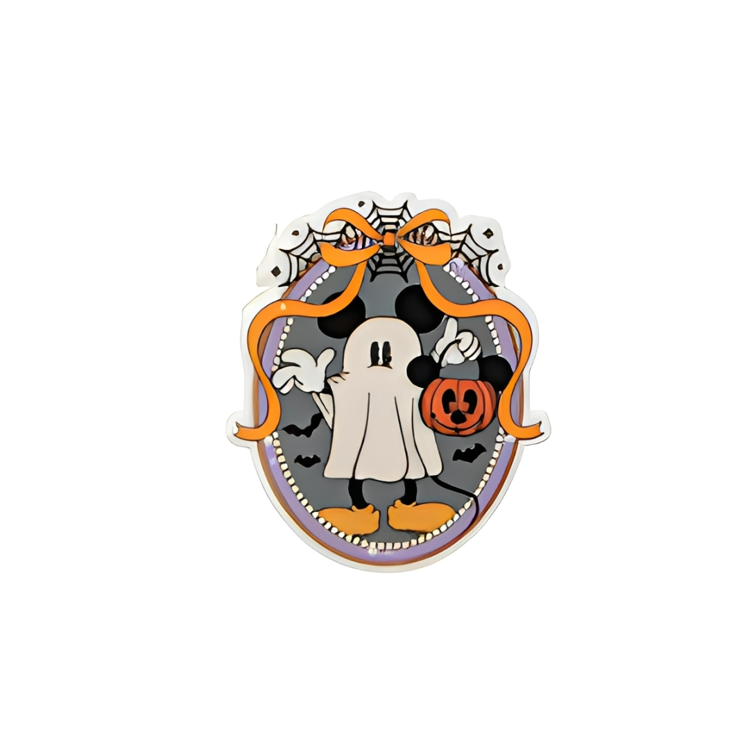 Mouse Ghost Halloween | Plastic Add-On - BadgeSmith