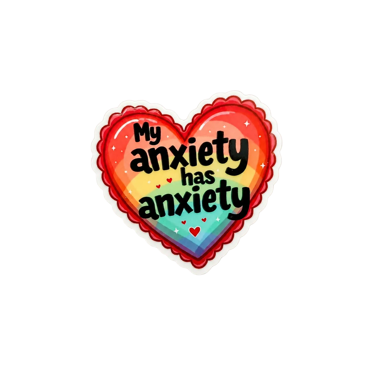My Anxiety Has Anxiety | Plastic Add-On - BadgeSmith