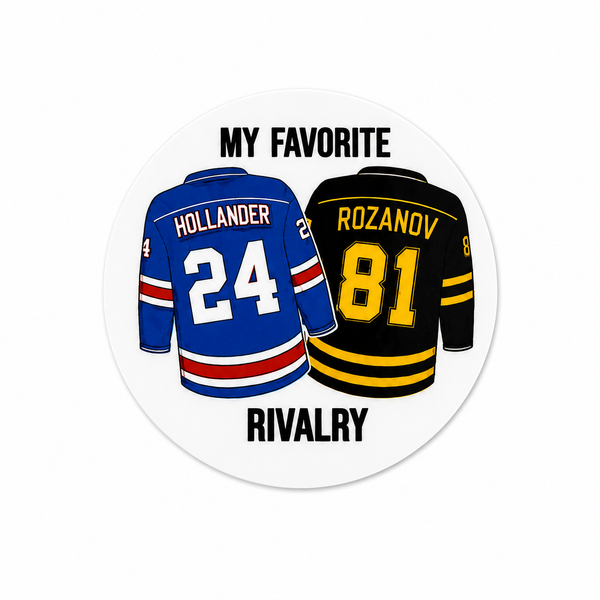 Heated Rivalry My Favorite Rivalry | Plastic Add-On - BadgeSmith