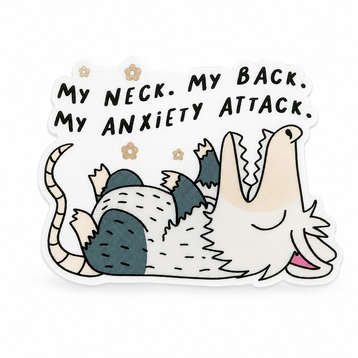 My Neck. My Back. My Anxiety Attack. | Plastic Add-On - BadgeSmith