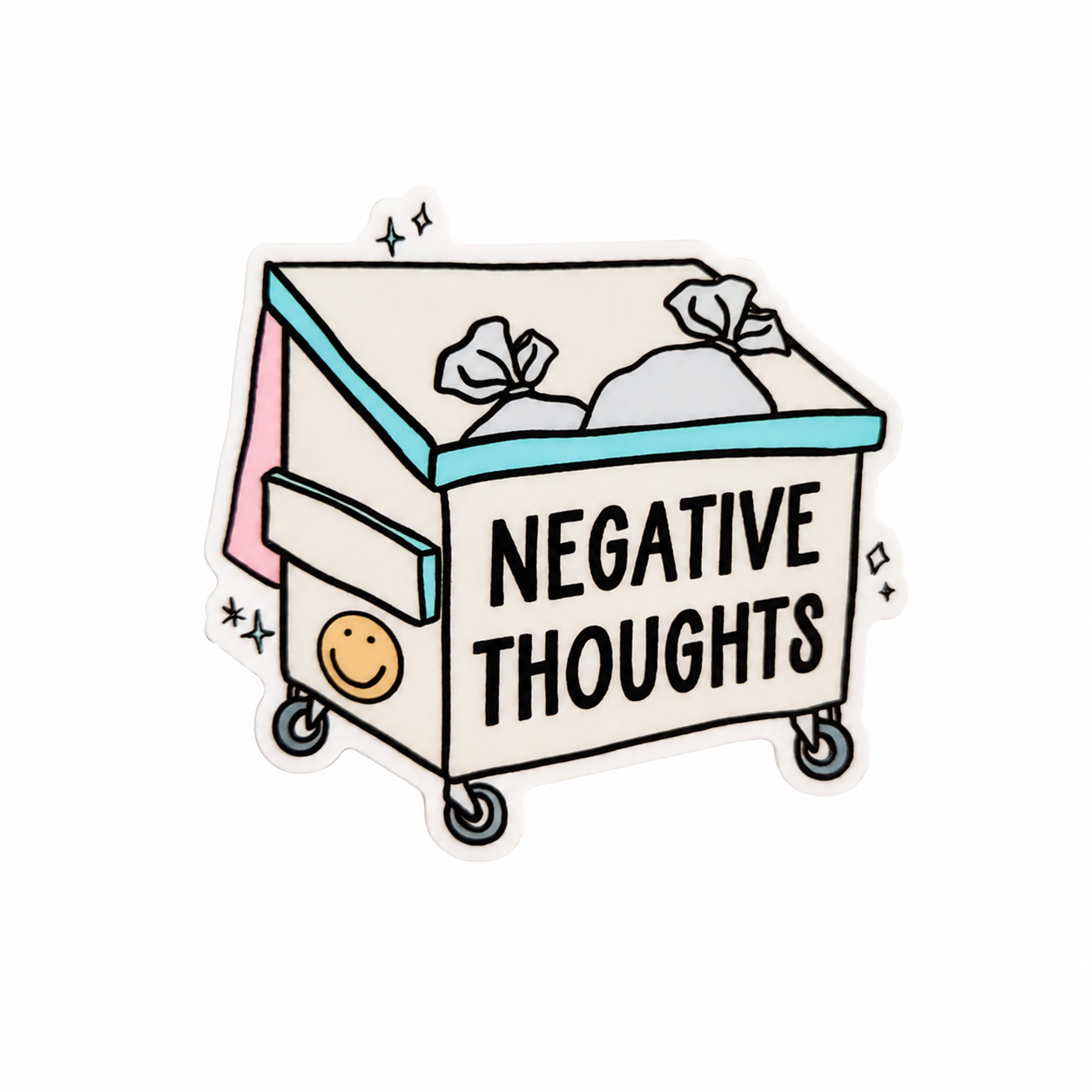 Negative Thoughts | Plastic Add-On - BadgeSmith