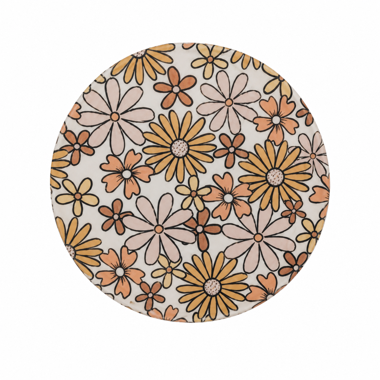 Neutral Boho Floral | Hard Board Add-On - BadgeSmith