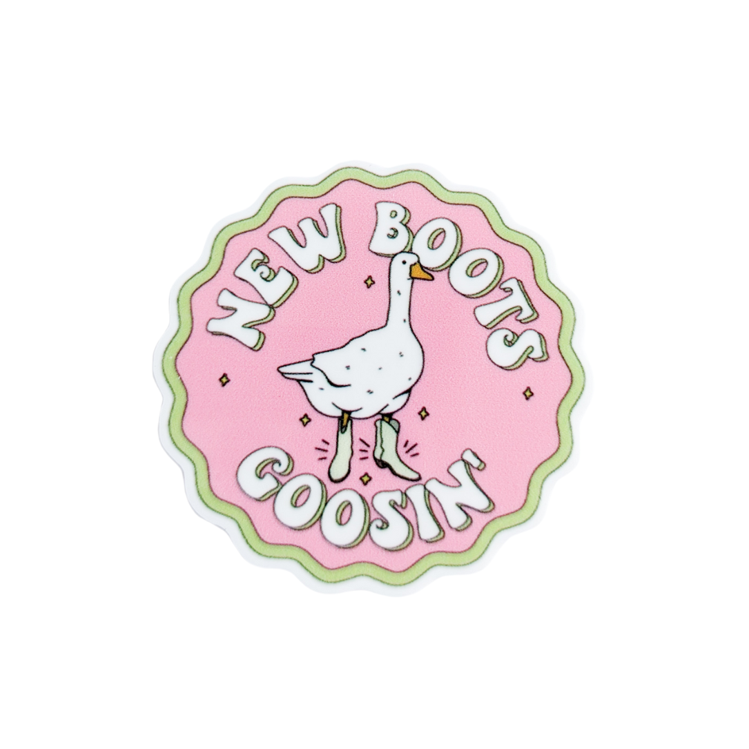 New Boot Goosin' | Plastic Add-On - BadgeSmith