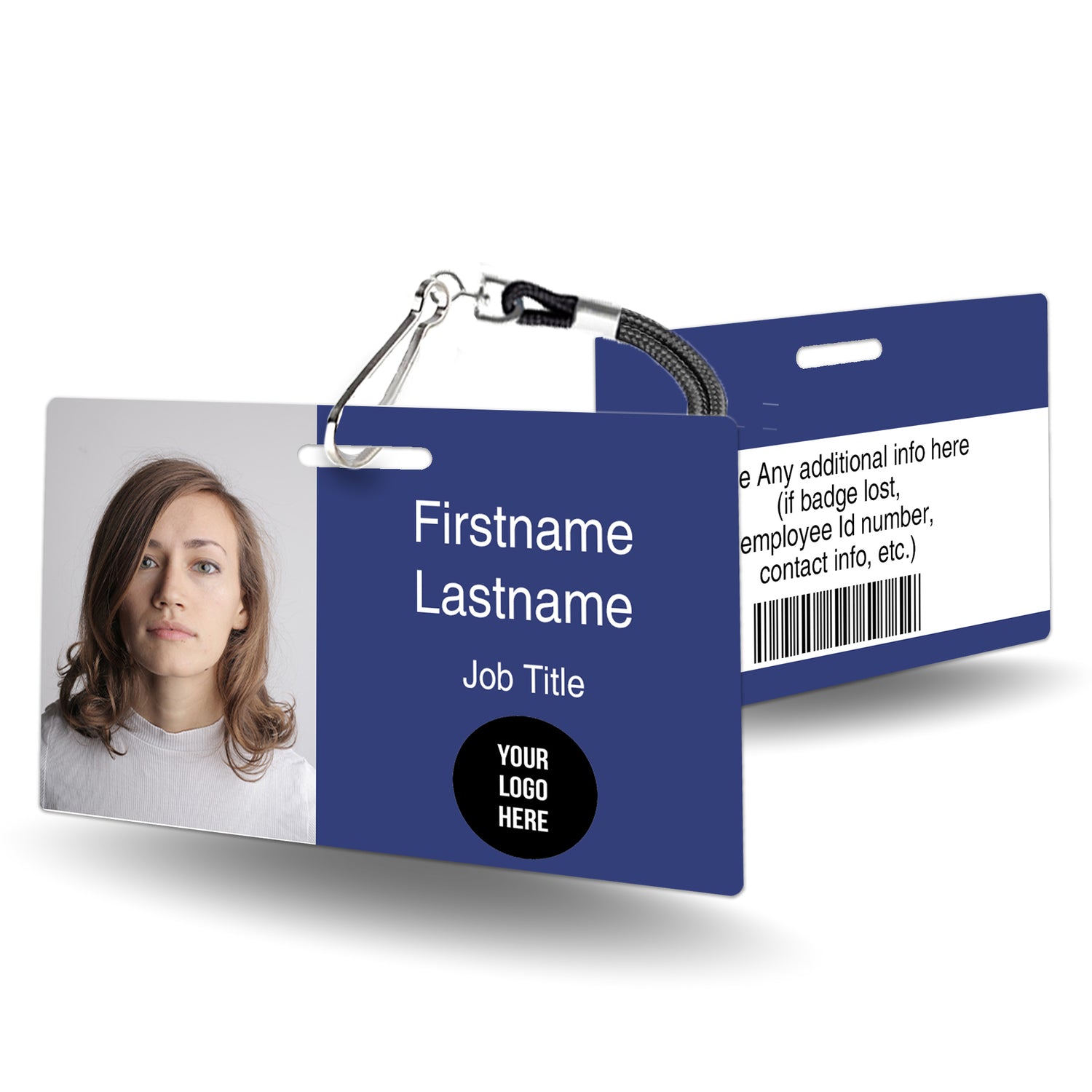 Photo Badge ID Card Horizontal - BadgeSmith