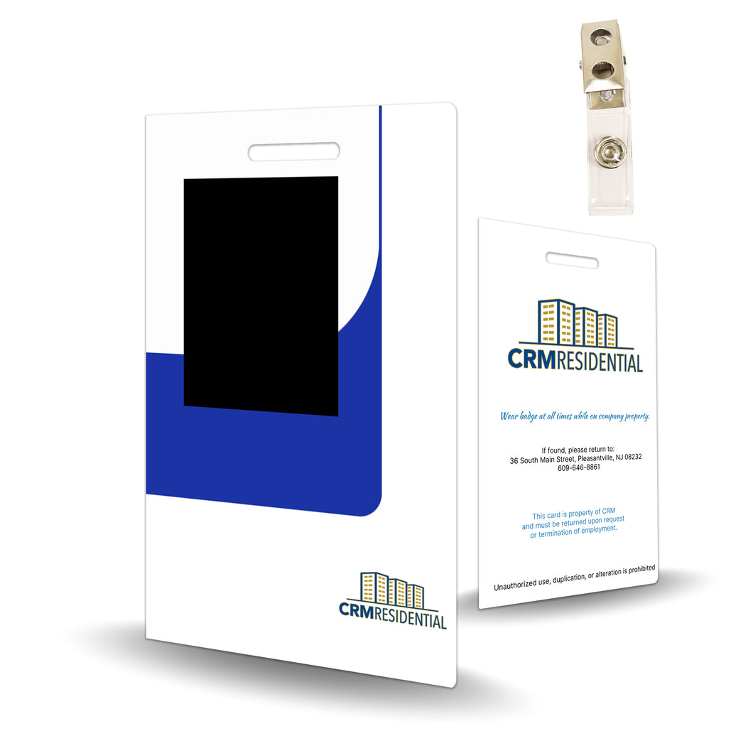 CRM Residential Badge + Clip - BadgeSmith