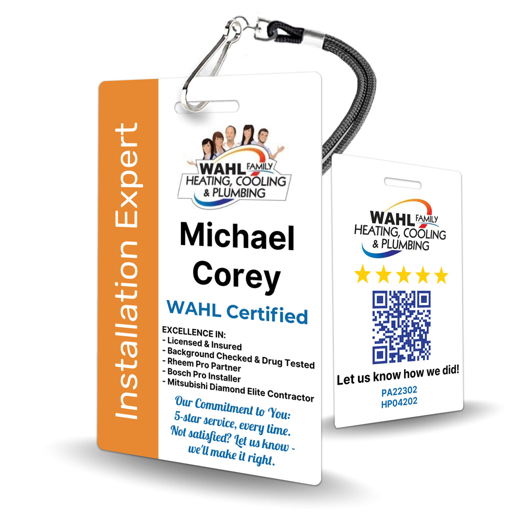 WAHL Family Heating, Cooling & Plumbing - BadgeSmith
