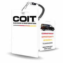 Load image into Gallery viewer, COIT Cleaning &amp; Restoration Vertical - BadgeSmith
