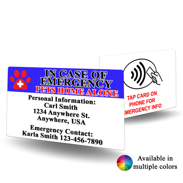 NFC Pet Emergency Contact Card - BadgeSmith