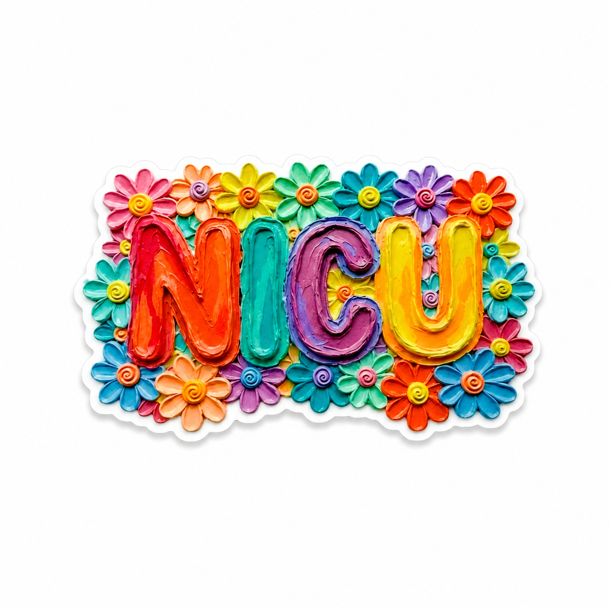 Floral NICU | Plastic Add-On - BadgeSmith