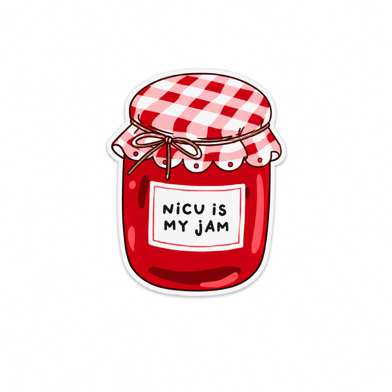 NICU Is My Jam | Plastic Add-On - BadgeSmith