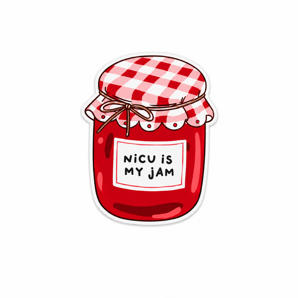 NICU Is My Jam | Plastic Add-On - BadgeSmith