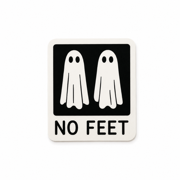 No Feet Ghost | Plastic Add-On - BadgeSmith