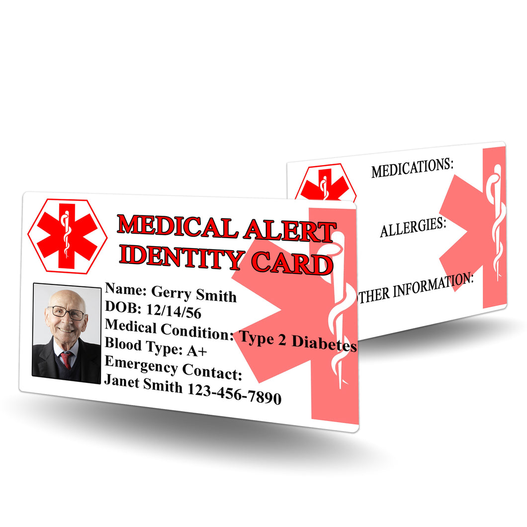 Medical Alert Identity Card - BadgeSmith