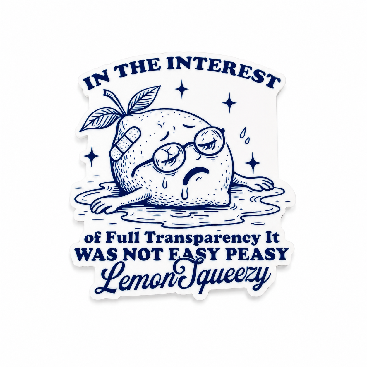 Not Easy Peasy Lemon Squeezy | Plastic Add-On - BadgeSmith