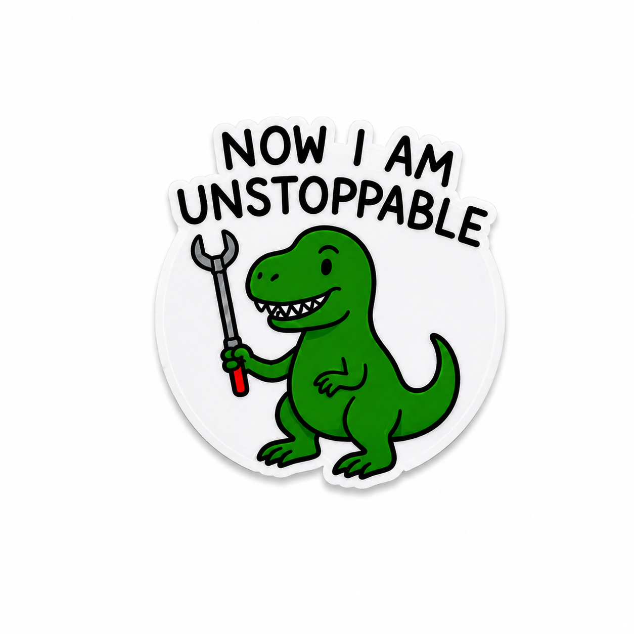 Now I Am Unstoppable | Plastic Add-On - BadgeSmith