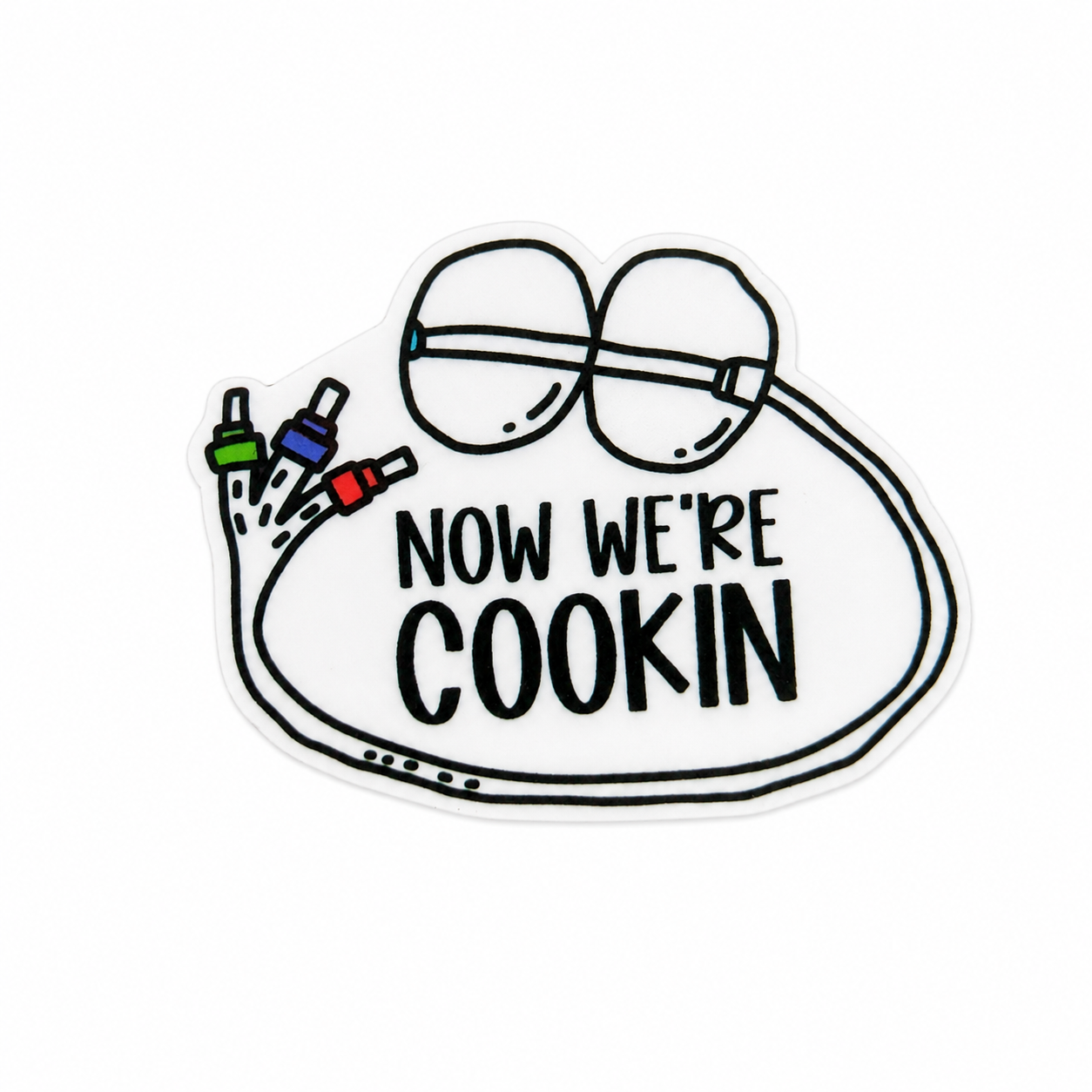 Now We're Cookin' | Plastic Add-On - BadgeSmith