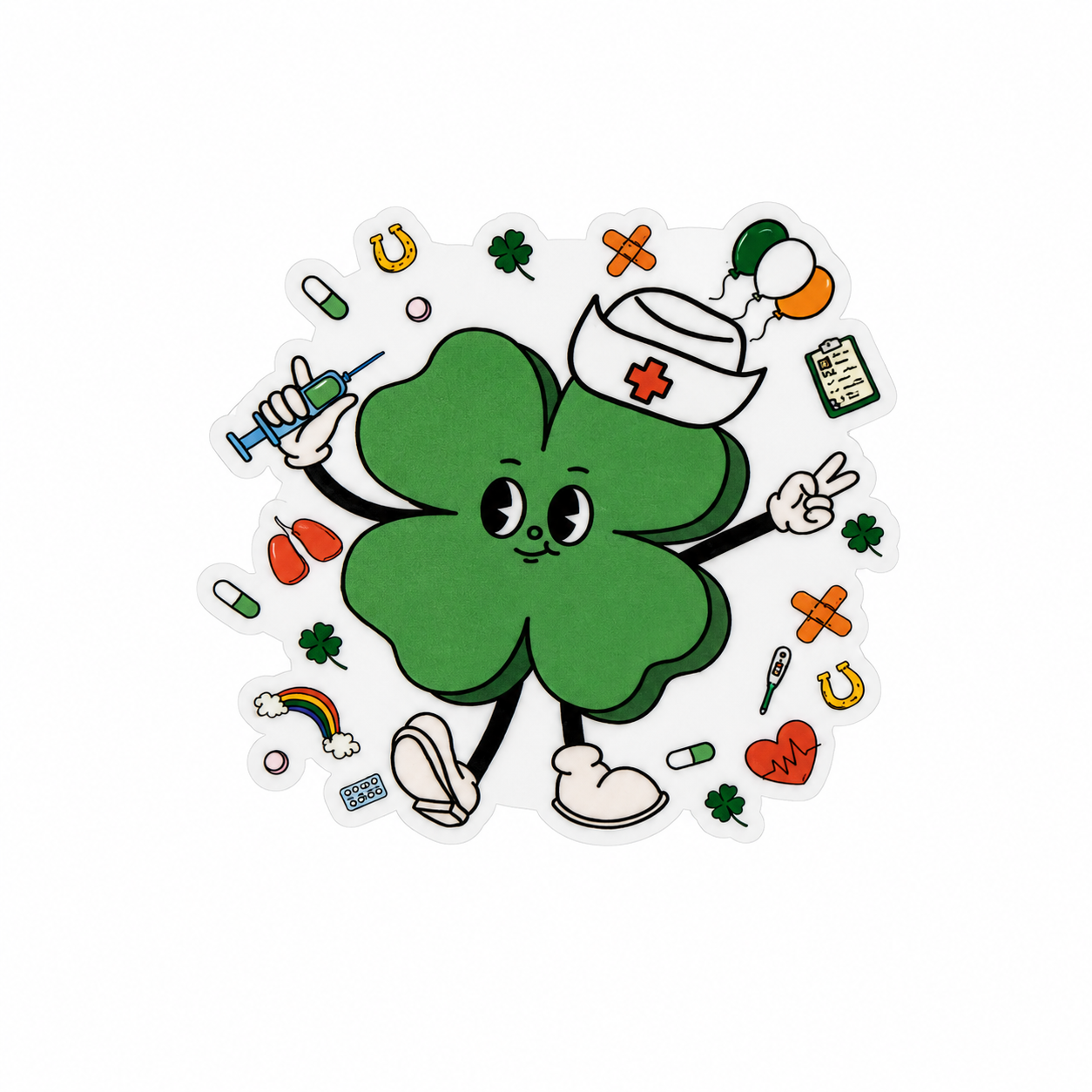 Nurse Clover | Plastic Add-On - BadgeSmith