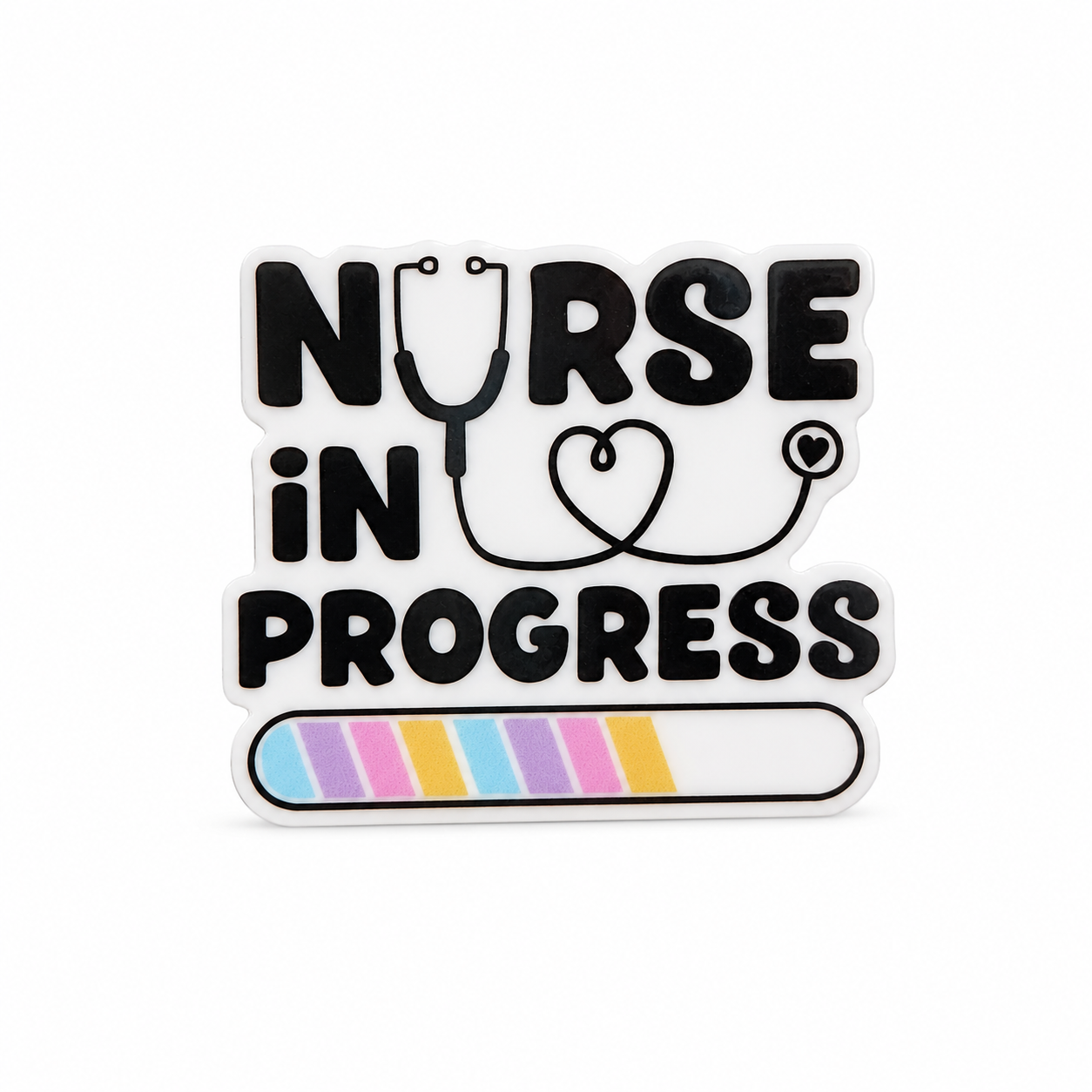 Nurse in Progress | Plastic Add-On - BadgeSmith