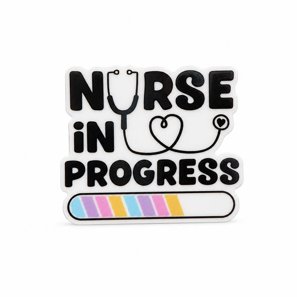 Nurse in Progress | Plastic Add-On - BadgeSmith