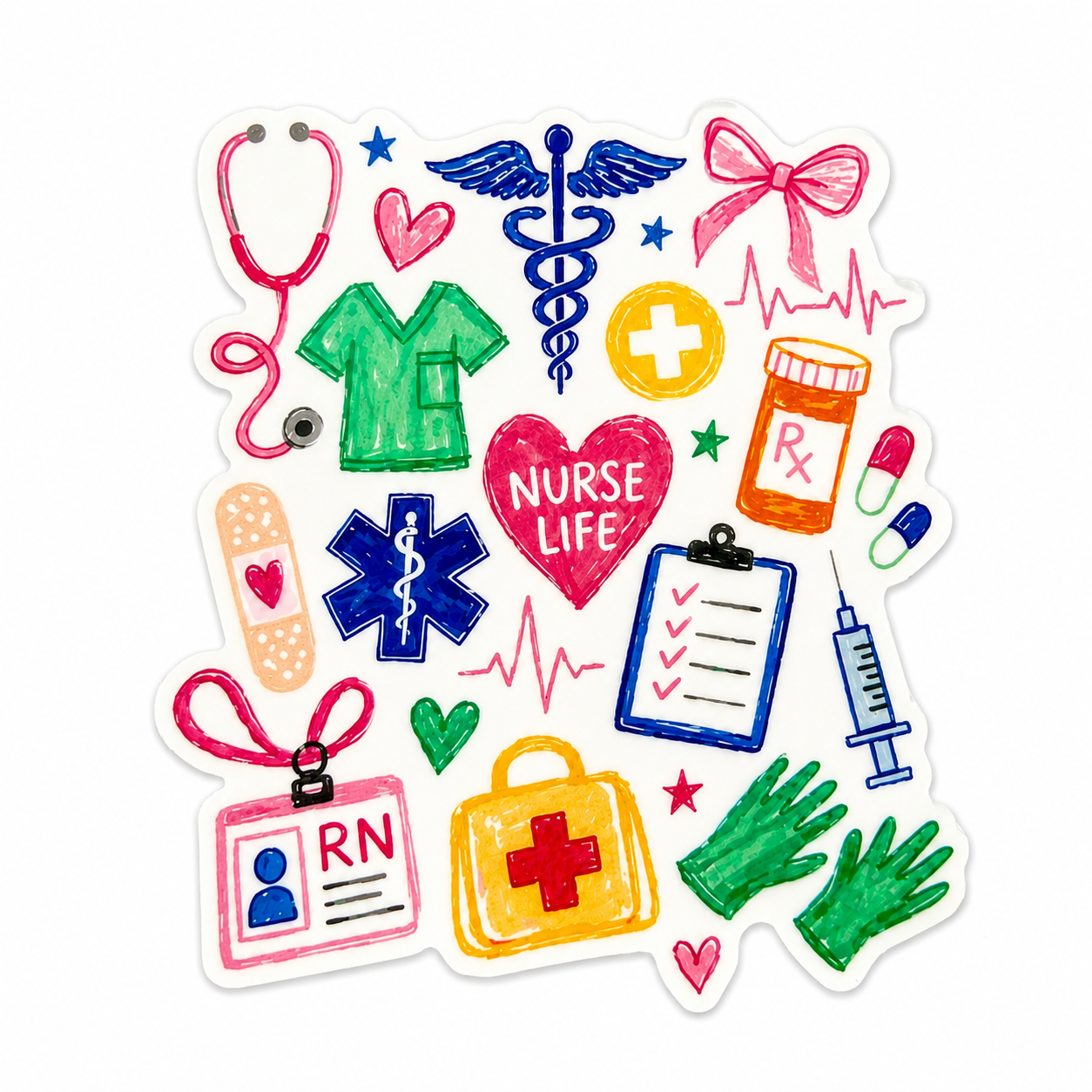 Nurse Life | Plastic Add-On - BadgeSmith