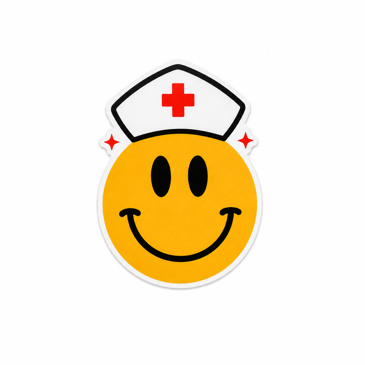 Nurse Smiley Face | Plastic Add-On - BadgeSmith