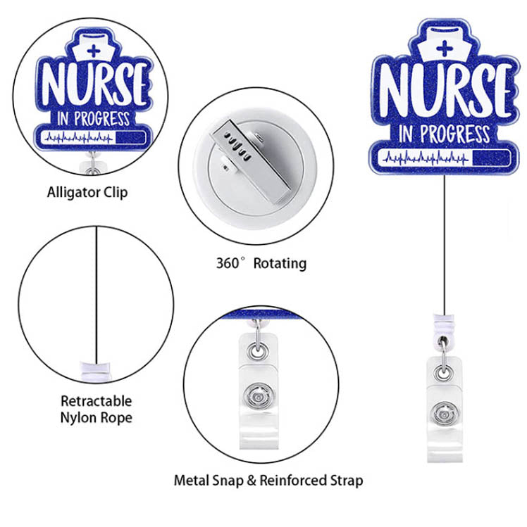 Nurse in Progress Badge Reel - BadgeSmith