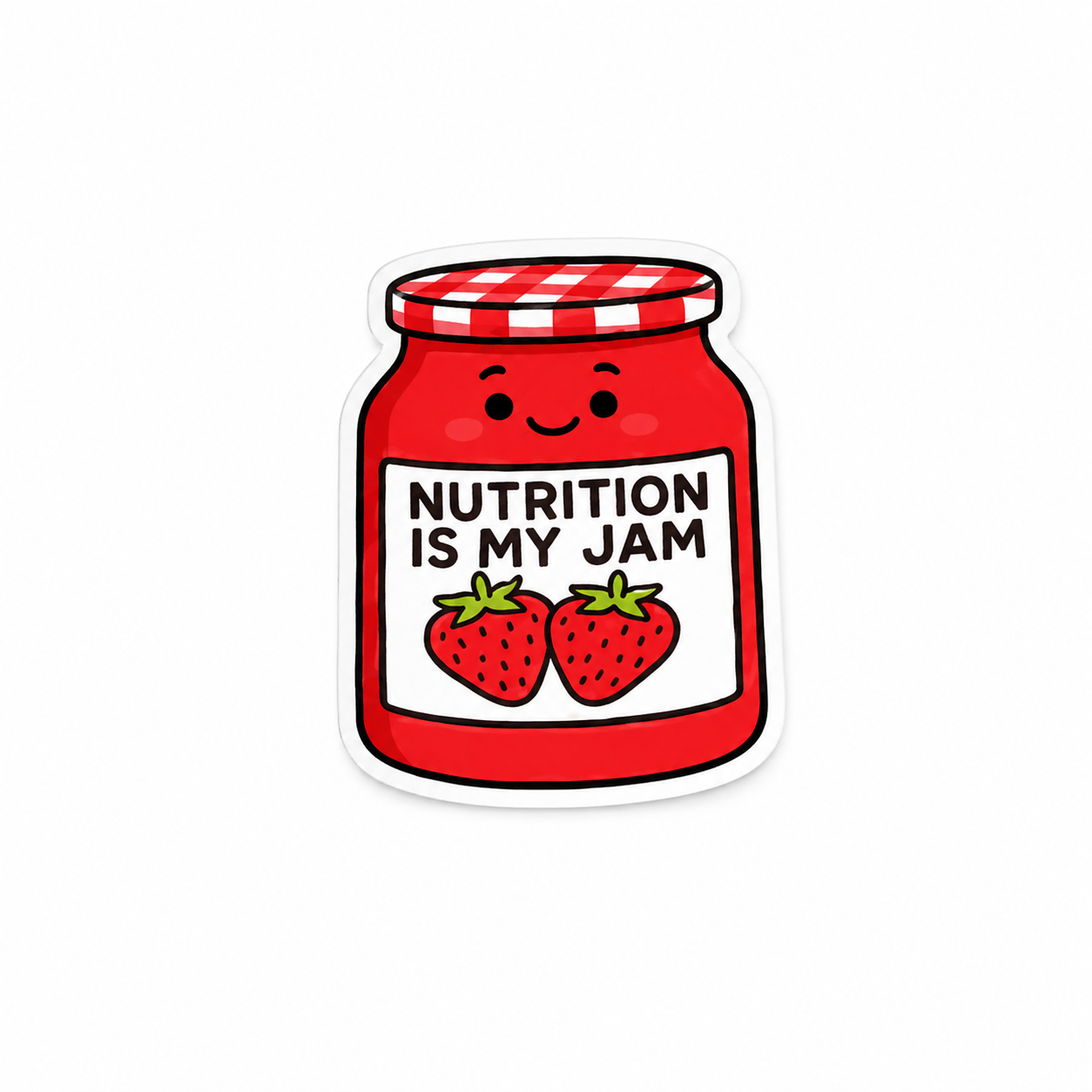 Nutrition Is My Jam | Plastic Add-On - BadgeSmith