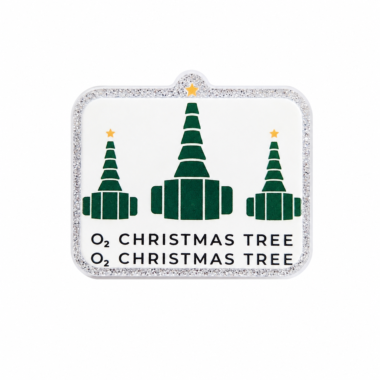O₂ Christmas Tree | Plastic Add-On - BadgeSmith