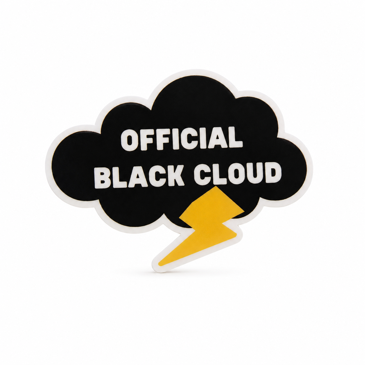 Official Black Cloud | Plastic Add-On - BadgeSmith