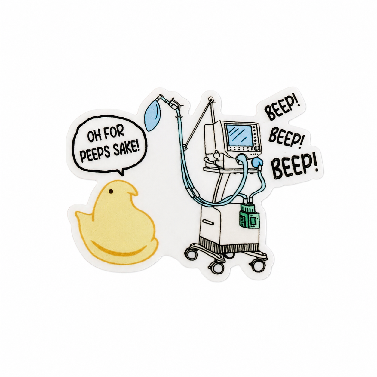 Oh For Peeps Sake | Plastic Add-On - BadgeSmith